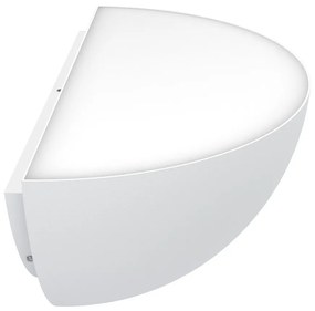 Applique Curva Monodirezionale con base E27 IP54 Bianca - Serie BRINA