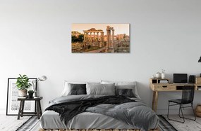 Quadro acrilico Roma Forum Romanum Sunrise 100x50 cm