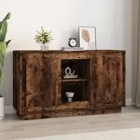 Credenza Rovere Fumo 102x35x60 cm in Legno Multistrato 831882