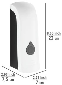 WENKO 24588100-Dispenser di sapone RANERA 740 ml bianco/nero