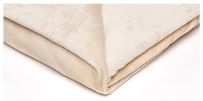 Coperta in micropile beige chiaro , 150 x 200 cm - My House