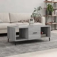 Tavolino da Salotto Grigio Sonoma 102x50x40cm Legno Multistratocod mxl 104835