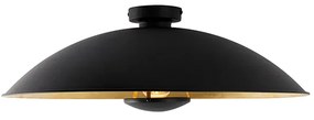 Plafoniera vintage nera con oro 60 cm - Emilienne