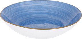 Piatto fondo porcellana blu 20,2 cm Petali