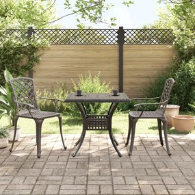 Set Da Bistrò 3 Pz Bronzo İn Alluminio Pressofuso /