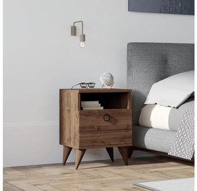 Comodino BARLO 50x40 cm marrone