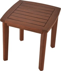 Sedia a dondolo in legno marrone scuro con tavolino Sinaloa - Garden Pleasure