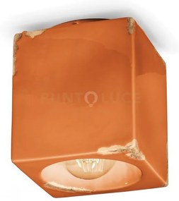 Plafoniera vintage arancio c987(vio)