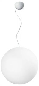 Linea Light -  Oh! sospensione M  - Lampadario a risparmio energetico, dal design essenziale ed elegante. Lampada con diffusore di forma sferica.
