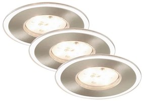 Briloner 7197-032-SET 3x Lampada LED dimmerabile da bagno LED/4,5W/230V IP44