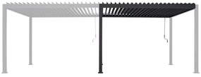 Pergola estensione Modus in alluminio struttura grigio scuro L 360 x P 360 x H 250 cm