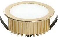 Incasso LED FUSION in alluminio oro con driver integrato 5W 4000K (luce naturale) 7x3,2 cm.