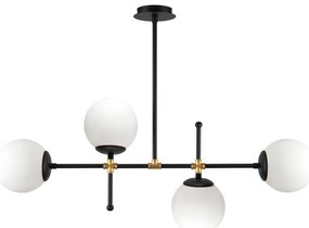 Apparecchio a sospensione nero, altezza 57 cm Kruva - Squid Lighting