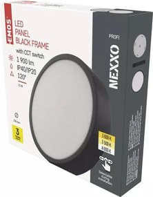 Plafoniera LED nero opaco Nexxo - EMOS