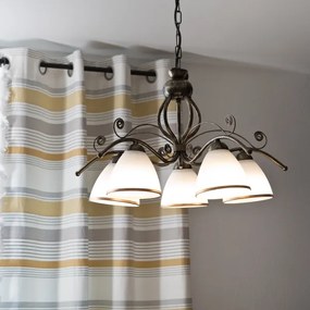 Lampadario a sospensione con catena RETRO II 5xE27/60W/230V