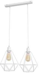 Lampadario KARO 2xE27/15W/230V bianco