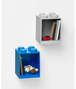 Mensola a muro grigia per bambini Brick 4 - LEGO®