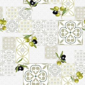 Tovaglia in PVC adatta per pulizia con panno umido ø 160 cm Andalousie – douceur d'intérieur