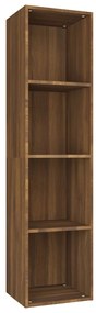 Libreria/Mobile TV Rovere Marrone 36x30x143cm Legno Multistrato