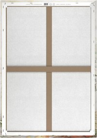 Quadro con elementi dipinti a mano 70x100 cm Oranges – Styler