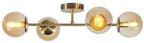 Plafoniera glamour Callas Ø 17 cm dorato IP20, 4XE14 INSPIRE