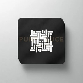 Pixel p/m - plafoniera nero led 3000k 3900lm 39w 52cm dimmerabile