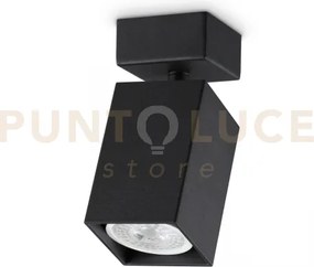 Dynamite faretto nero orientabile 1 luce attacco gu10 5,7cm quadrat...