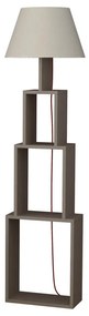 Lampada a stelo con paralume grigio chiaro Tower - Homitis