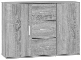Credenza grigio sonoma 91x29,5x65 cm in legno multistrato