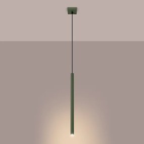 Sollux SL.1518 - Lampadario a sospensione con filo PASTELO 1xG9/8W/230V verde