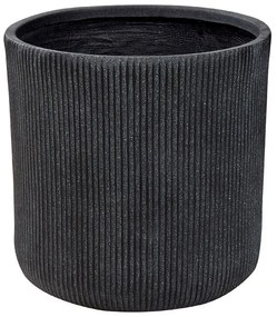 Vaso per fiori  fibra di argilla grigio  ⌀ 45 cm OREOI Beliani