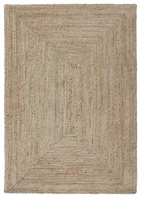 Tappeto Nils etnico in juta reversibile giallo, L 300 x L 200 cm