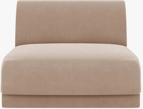 Modulo centrale Miley senza braccioli in velluto – L90 cm