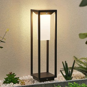 Lucande LED luce solare da piedistallo Eliel, altezza 50 cm, nero