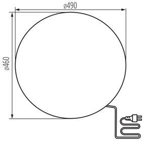 Kanlux 36592 - Lampada esterna STONO 1xE27/25W/230V Ø 49 cm IP65
