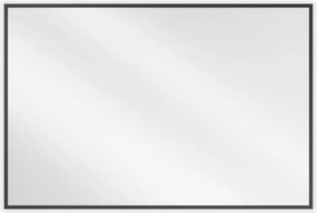 Mexen Loft specchio da bagno rettangolare 90 x 60 cm, cornice nera - 9852-090-060-000-70