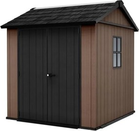 Casetta Da Giardino In Resina Newton Plus 757/775 Effetto Legno Keter