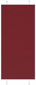 Tenda Plissettata Rosso Bordeaux 85x200 Cm Larghezza Tessuto /