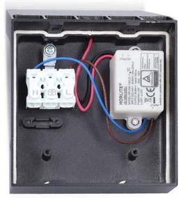 Brilagi - Lampada da parete a LED per esterni con sensore RIANO LED/8W/230V Antracite