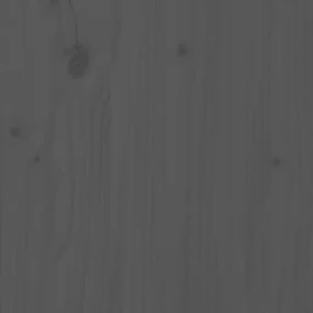 Testiera per letto grigio 206x4x104 cm legno massello di pino