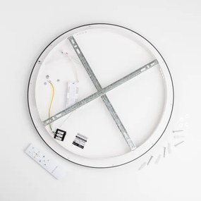 Brilagi - LED dimmerabile plafoniera FALCON SLIM LED/42W/230V Ø 50 cm nero + telecomando