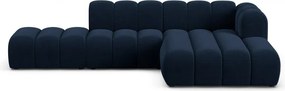 Divano angolare blu scuro ad angolo destro Lupine - Micadoni Home