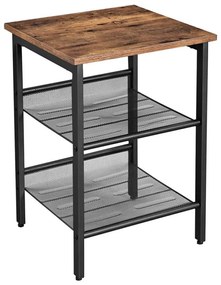 Tavolino d'appoggio ELDUR marrone/nero