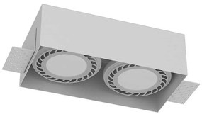 Brosline 3271 - Faretto da incasso CAGE 2xGU10/18W/230V bianco