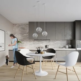 Sollux SL.1082 - Lampadario a plafone TULOS 1xE27/60W/230V bianco