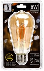 Lampadina LED ST64 E27/8W/230V 2200K - Aigostar