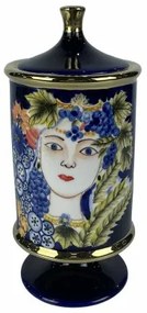 Vaso DKD Home Decor Viso Porcellana Azzurro 11 x 11 x 25 cm Multicolore