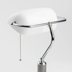 Brilagi - Lampada da scrivania BANK OFFICE 1xE27/60W/230V nero/argento/bianco