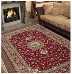 Tappeto Bechir 611616 orientale rosso, L 190 x L 133 cm