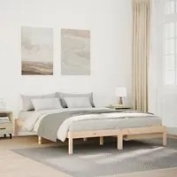 Letto Extra Lungo senza Materasso 160x220 cm in Legno di Pino 852422